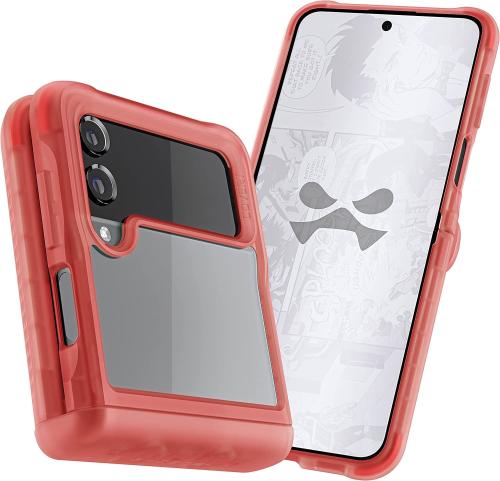 Ghostek Covert 6 - Διάφανη Ανθεκτική Αντιμικροβιακή Θήκη Samsung Galaxy Z Flip4 - Pink (GHOCAS3201)
