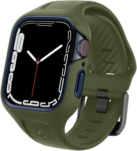 Spigen Liquid Air Pro - Unibody Θήκη Σιλικόνης Apple Watch 8 / 7 45mm - Moss Green (ACS04408)