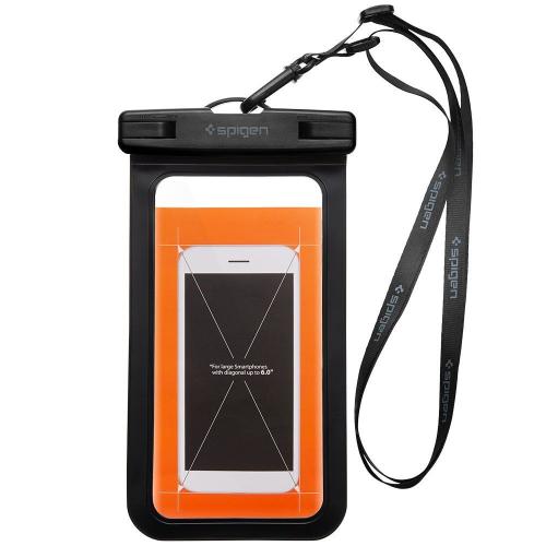 Spigen VELO Universal Waterproof Phone Case - Αδιάβροχη Θήκη για Κινητά έως 6'' - Black (000EM21018)