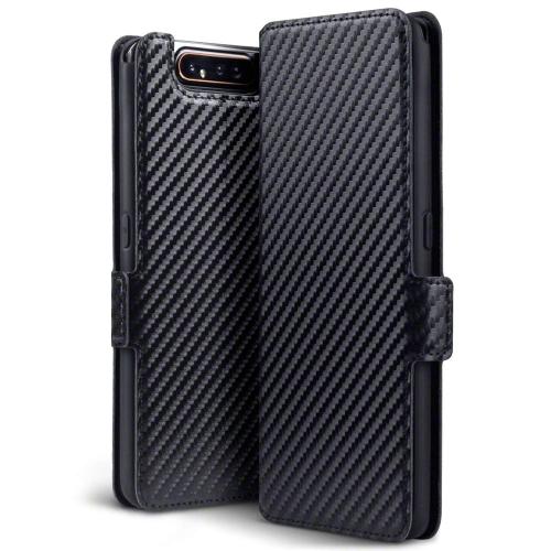 Terrapin Low Profile Θήκη - Πορτοφόλι Carbon Fibre Samsung Galaxy A80 - Black (117-002a-164)