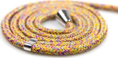 Vivid Necklace Hanging Rope - Λουράκι Λαιμού για Θήκες Κινητών - 2 Τεμάχια - Rainbow / Pink (VIROPERAINPINK)
