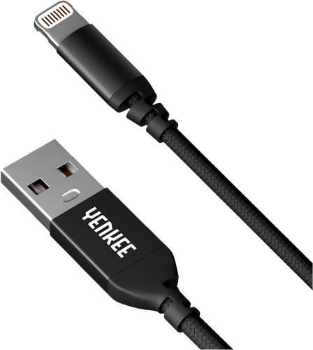 Yenkee Καλώδιο Φόρτισης και Μεταφοράς Δεδομένων USB-A σε Lightning - 100cm - Black (YCU611BK)