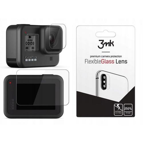 3MK Glass Camera Protector - Αντιχαρακτικό Προστατευτικό Γυαλί για Φακό Κάμερας GoPro HERO 8 - Black - 4 τεμάχια (59488)