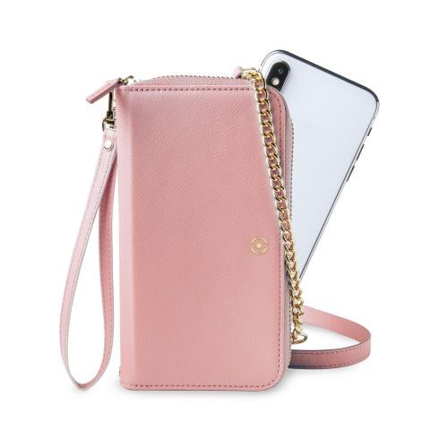 Celly Venere Θήκη - Πορτοφόλι για Smartphones έως 6.5'' - Pink (VENEREPK)