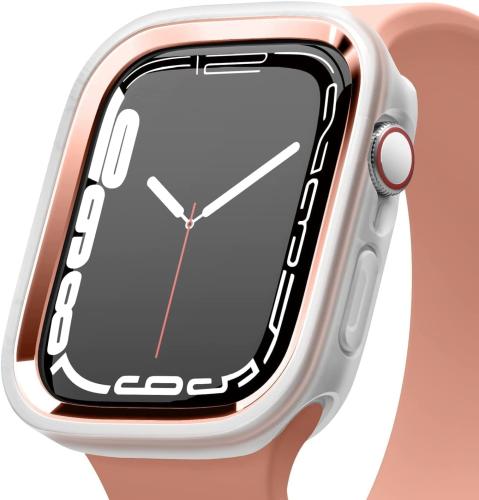 Elago Θήκη Duo Case Apple Watch SE/8/7/6/5/4 (45/44mm) - Transparent / Rose Gold (EAW45DUO-TRRGD)