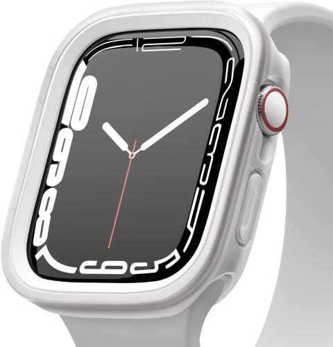 Elago Θήκη Duo Case Apple Watch SE/8/7/6/5/4 (45/44mm) - Transparent / White (EAW45DUO-TRWH)