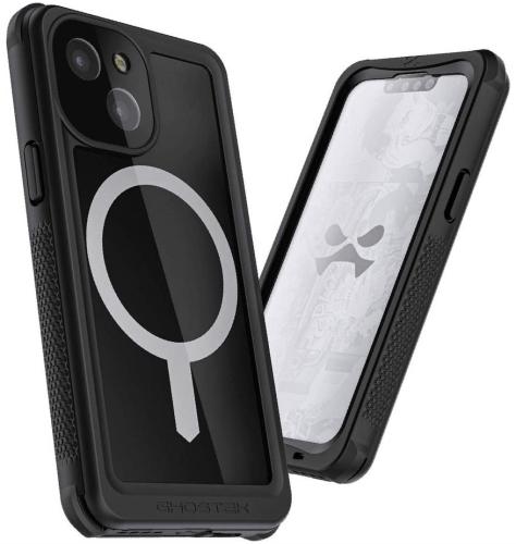 Ghostek Nautical 4 - Ανθεκτική Αδιάβροχη Θήκη MagSafe με Περιστρεφόμενο Κλιπ Ζώνης - Apple iPhone 13 mini - Black (GHOCAS2875)