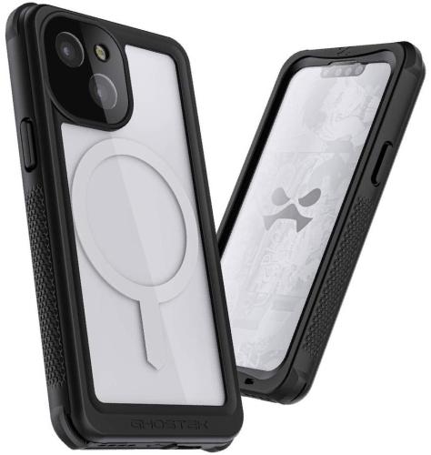 Ghostek Nautical 4 - Ανθεκτική Αδιάβροχη Θήκη MagSafe με Περιστρεφόμενο Κλιπ Ζώνης - Apple iPhone 13 mini - Clear (GHOCAS2876)