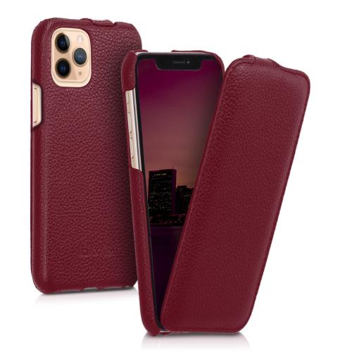 Kalibri Δερμάτινη Θήκη Flip Apple iPhone 11 Pro - Ultra Slim Leather Protective Phone Cover - Red (49807.09)