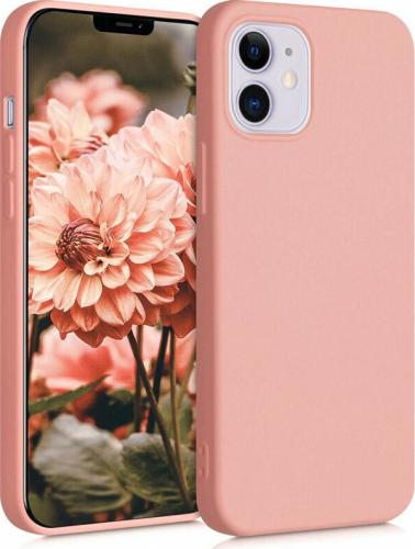 KWmobile Θήκη Σιλικόνης Apple iPhone 12 mini - Soft Flexible Rubber Cover - Light Pink Matte (52711.123)