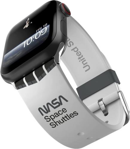 MobyFox NASA - Universal Λουράκι Σιλικόνης για Όλα τα Apple Watch & Smartwatches (22mm) με 20 Digital Watch Faces για iOS - Space Shuttles (728433453025)