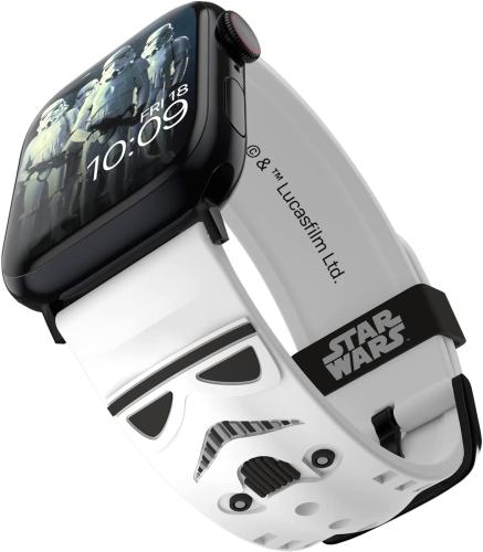 MobyFox Star Wars - Universal Λουράκι Σιλικόνης για Όλα τα Apple Watch & Smartwatches (22mm) με 20 Digital Watch Faces για iOS - Stormtrooper 3D (810083251561)