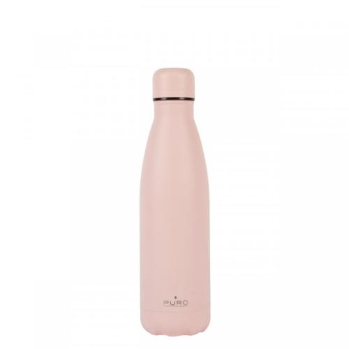 Puro Icon Rosa Chiaro Double Wall Powder Bottle 500ml - Light Pink (WB500ICONDW1-CPNK)