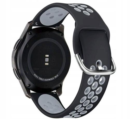 Tech-Protect Λουράκι (22mm) Σιλικόνης Softband Samsung Galaxy Watch 3 45mm - Black/Grey (72101)