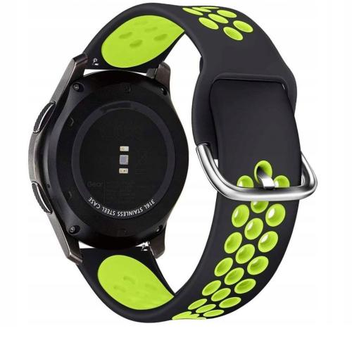 Tech-Protect Λουράκι (22mm) Σιλικόνης Softband Samsung Galaxy Watch 3 45mm - Black/Lime (72100)