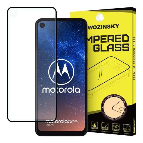 Wozinsky Tempered Glass - Fullface Αντιχαρακτικό Γυαλί Οθόνης Motorola One Vision - Black (7426825374400)