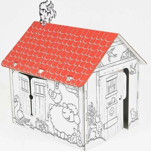 Annahouse Red Roof by Allocacoc - Σπιτάκι από Χαρτόνι με Κόκκινη Στέγη (4751014690089)
