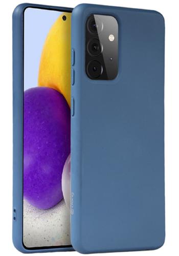 Crong Color Θήκη Premium Σιλικόνης Samsung Galaxy A72 - Blue (CRG-COLR-SGA72-BLUE)