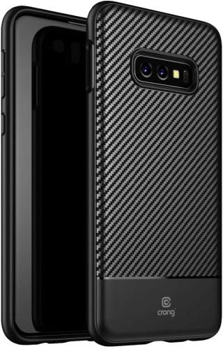 Crong Prestige Carbon Θήκη Samsung Galaxy S10e - Black (CRG-CARB-SGS10E-BLK)