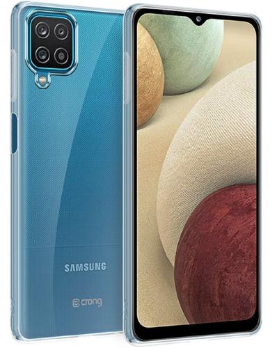 Crong Slim Διάφανη Θήκη Σιλικόνης Samsung Galaxy A12 - 0.8mm - Clear (CRG-CRSLIM-SGA12-TRS)