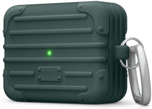 Elago AirPods Suit Case - Θήκη Σιλικόνης για AirPods Pro 1st Gen - Midnight Green (EAPPSUIT-MGR)