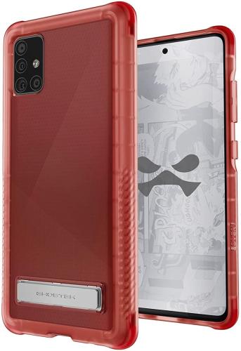 Ghostek Covert 4 - Διάφανη Ανθεκτική Θήκη Σιλικόνης & Kickstand Samsung Galaxy A51 - Pink (GHOCAS2463)