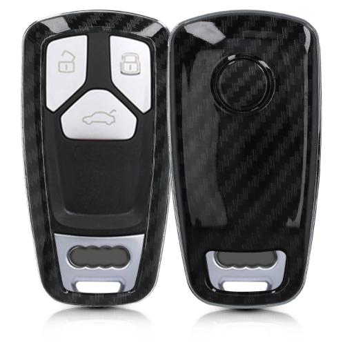 KW Σκληρή Θήκη Κλειδιού Audi - 3 Κουμπιά - Keyless Go - Black (49667.01)