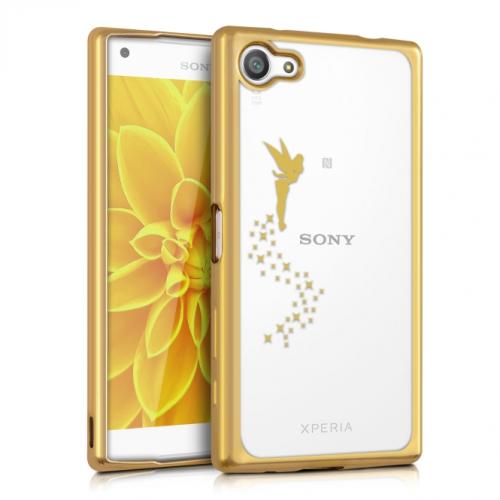 KW Θήκη Σιλικόνης Sony Xperia Z5 Compact (37744.21) - Gold Transparent Design Fairy
