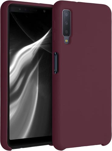 KWmobile Θήκη Σιλικόνης Samsung Galaxy A7 2018 - Soft Flexible Rubber Cover - Tawny Red (47730.190)