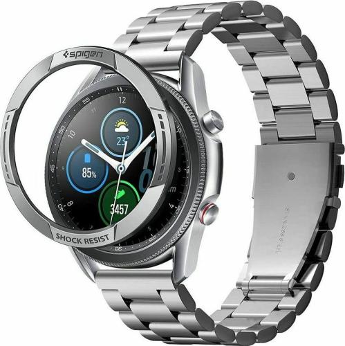 Spigen Chrono Shield Bezel Ring Αλουμινίου - Samsung Galaxy Watch 3 45mm - Silver (AMP02239)