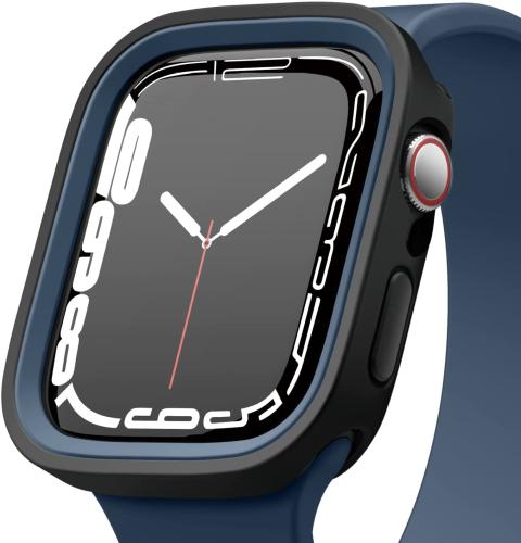 Elago Θήκη Duo Case Apple Watch SE/8/7/6/5/4 (45/44mm) - Black / Jean Indigo (EAW45DUO-BKJIN)