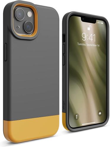 Elago Θήκη Glide - Apple iPhone 13 - Dark Gray / Yellow (ES13GL61-DGYYE)