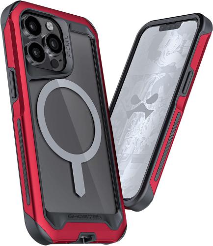 Ghostek Atomic Slim 4 - Ανθεκτική Θήκη MagSafe Apple iPhone 13 Pro - Red (GHOCAS2854)