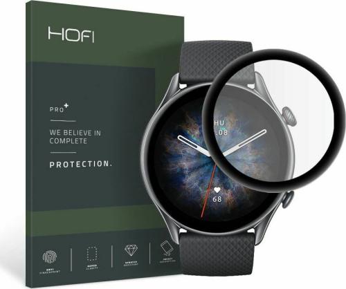 Hofi Premium Pro+ Hybrid Tempered Glass Xiaomi Amazfit GTR 3 Pro - Black (9589046918810)
