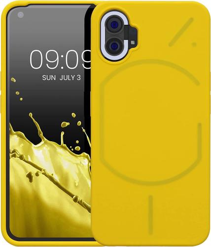 KWmobile Soft Flexible Rubber Cover - Θήκη Σιλικόνης Nothing Phone 1 - Radiant Yellow (59912.165)