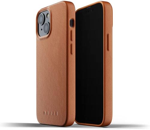 MUJJO Full Leather Case - Δερμάτινη Θήκη Apple iPhone 13 mini - Tan (MUJJO-CL-019-TN)