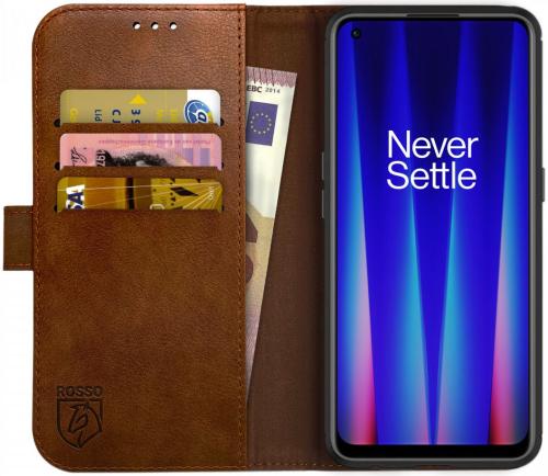 Rosso Element PU Θήκη Πορτοφόλι OnePlus Nord CE 2 5G - Brown (8719246353710)