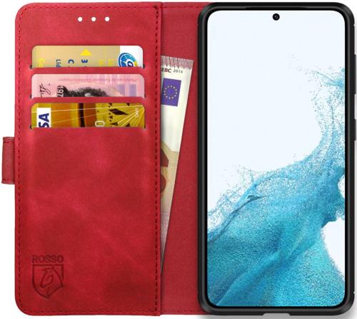Rosso Element PU Θήκη Πορτοφόλι Samsung Galaxy S22 5G - Red (8719246343124)