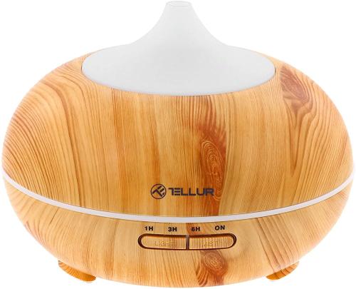 Tellur Smart WiFi Aroma LED Diffuser - Συσκευή για Αρωματοθεραπεία Τηλεχειριζόμενη Μέσω WiFi - 300ml - Brown (TLL331101)
