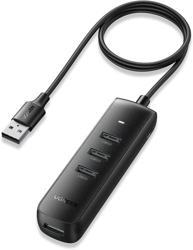 Ugreen CM416 USB 3.0 Hub - Αντάπτορας 1 x USB (male) σε 4 x USB (female) - 100cm - Black (80657)