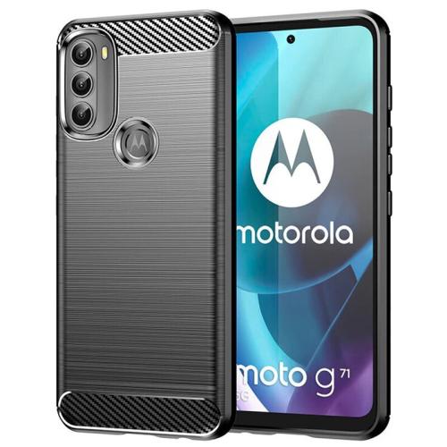 Vivid Carbon Silicone - Θήκη Σιλικόνης Motorola Moto G71 5G - Black (UNCAMOTOG71BK)