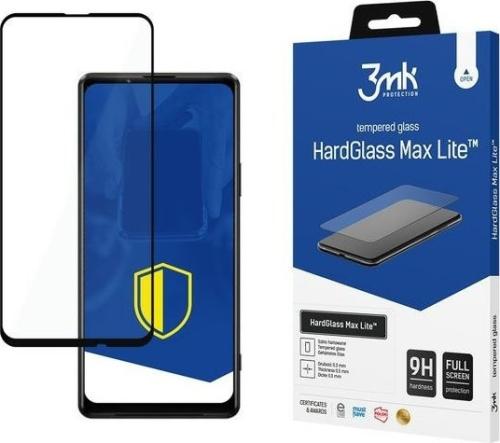 3MK Tempered HardGlass Max Lite - Fullface Αντιχαρακτικό Γυαλί Οθόνης Sony Xperia 1 III - Black (5903108401531)