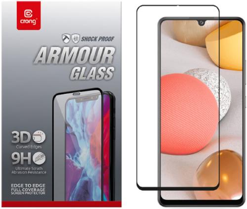 Crong 3D Armor Glass Full Glue - Fullface Tempered Glass Αντιχαρακτικό Γυαλί Οθόνης Samsung Galaxy A42 5G - Black (CRG-3DAG-SGA42)