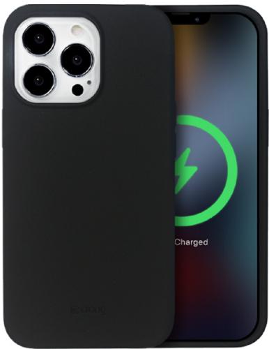 Crong Color Magnetic Θήκη MagSafe Premium Σιλικόνης Apple iPhone 13 Pro - Black (CRG-COLRM-IP1361P-BLK)