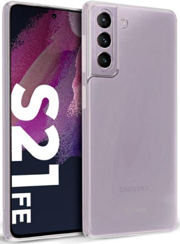 Crong Slim Διάφανη Θήκη Σιλικόνης Samsung Galaxy S21 FE 5G - 0.8mm - Transparent (CRG-CRSLIM-SGS21FE-TRS)