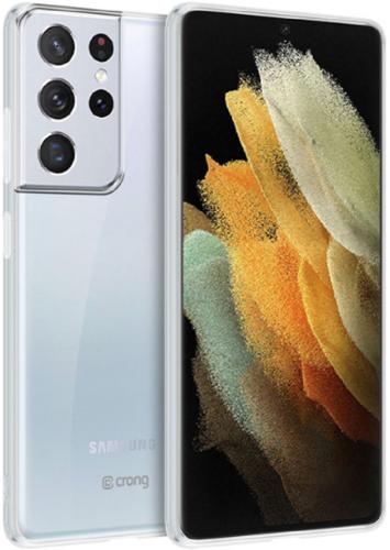 Crong Slim Διάφανη Θήκη Σιλικόνης Samsung Galaxy S21 Ultra 5G - 0.8mm - Clear (CRG-CRSLIM-SGS21U-TRS)