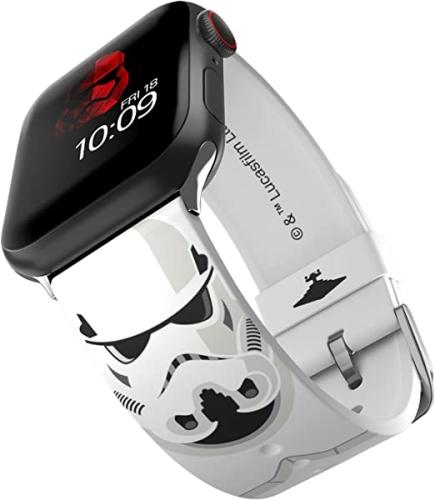 MobyFox Star Wars - Universal Λουράκι Σιλικόνης για Όλα τα Apple Watch & Smartwatches (22mm) με 20 Digital Watch Faces για iOS - Stormtrooper (728433452868)