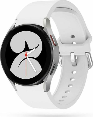 Tech-Protect Λουράκι Σιλικόνης Iconband Samsung Galaxy Watch 5 / 5 Pro / Watch 4 / Classic 4 (46/45/44/42/40mm) - White (9589046917387)