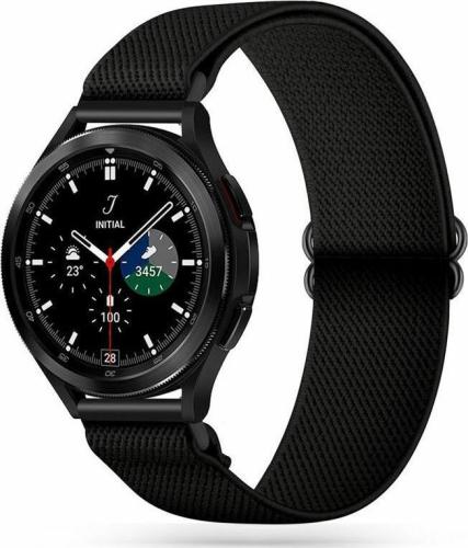 Tech-Protect Mellow Ελαστικό Υφασμάτινο Λουράκι Samsung Galaxy Watch 5 / 5 Pro / Watch 4 / Classic 4 (46/45/44/42/40mm) - Black (9589046917783)