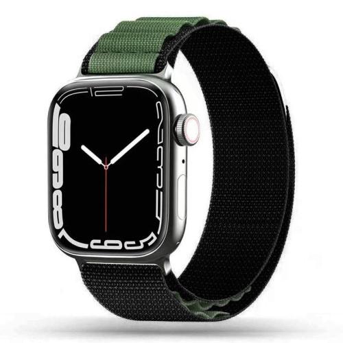 Tech-Protect Nylon Pro Λουράκι - Apple Watch Ultra/SE/8/7/6/5/4 (49/45/44mm) - Black / Military Green (9490713930267)